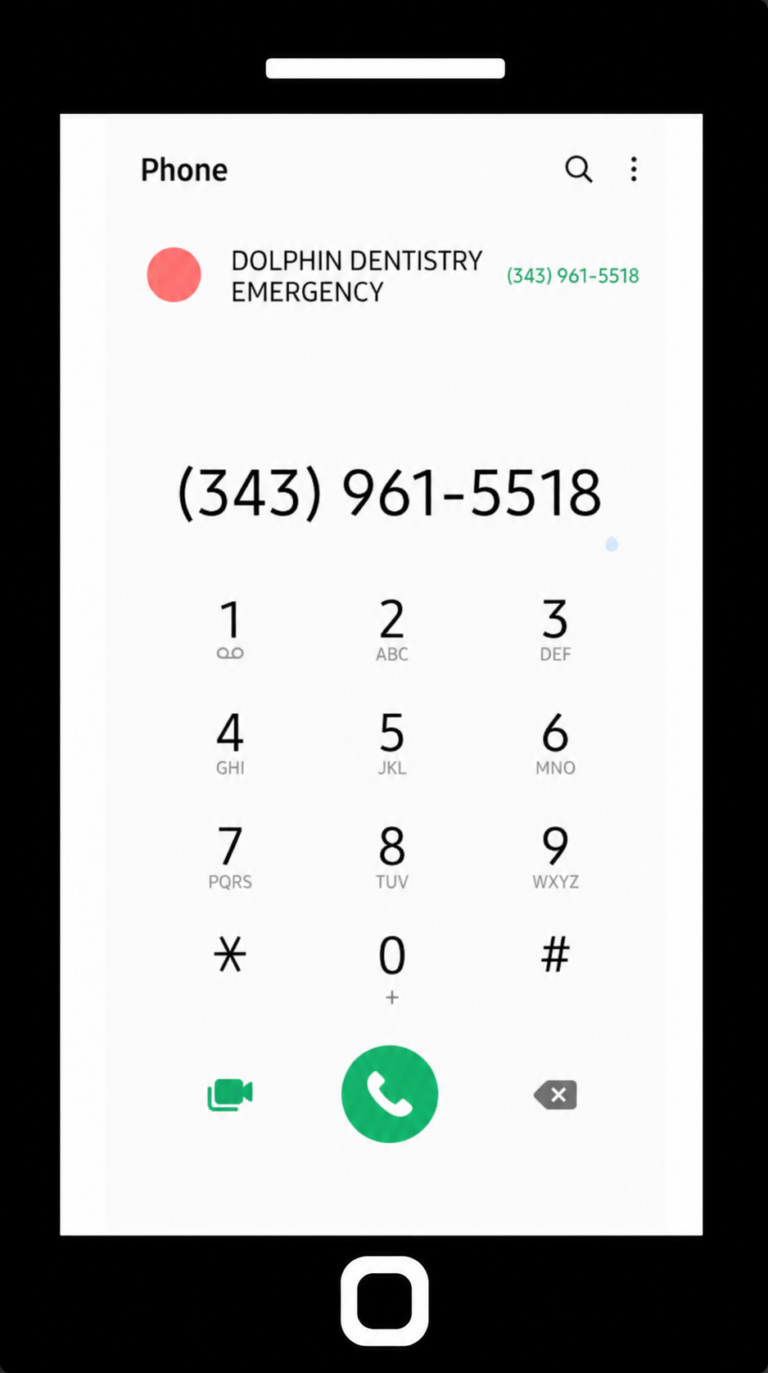 Dolphin Dentistry Ottawa Emergency Phone Line